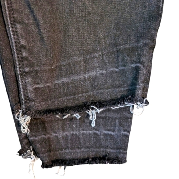 Spanx Distressed Ankle Skinny Black Jeans . Size XLarge - Picture 4 of 6